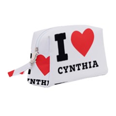 I Love Cynthia Wristlet Pouch Bag (medium) by ilovewhateva