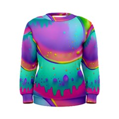 Liquid Art Pattern - Fluid Background Women s Sweatshirt by GardenOfOphir