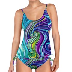 Waves Of Color Tankini Set by GardenOfOphir