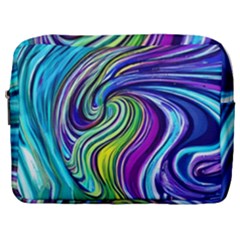 Waves Of Color Make Up Pouch (large) by GardenOfOphir