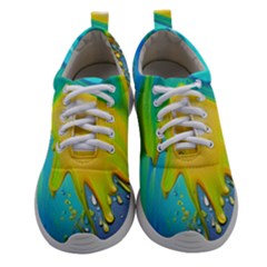 Liquid Background Women Athletic Shoes by GardenOfOphir