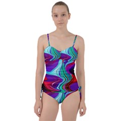 Fluid Background Sweetheart Tankini Set by GardenOfOphir