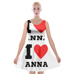 I Love Anna Velvet Skater Dress by ilovewhateva