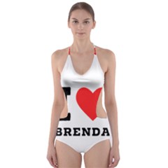 I Love Brenda Cut-out One Piece Swimsuit by ilovewhateva