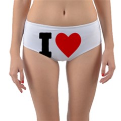 I Love Brenda Reversible Mid-waist Bikini Bottoms by ilovewhateva