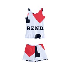 I Love Brenda Kids  Boyleg Swimsuit by ilovewhateva