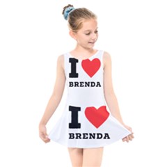 I Love Brenda Kids  Skater Dress Swimsuit by ilovewhateva