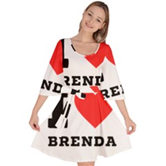 I Love Brenda Velour Kimono Dress by ilovewhateva