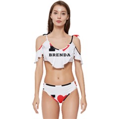 I Love Brenda Ruffle Edge Tie Up Bikini Set	 by ilovewhateva