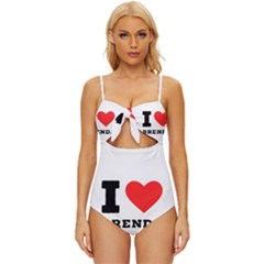 I Love Brenda Knot Front One-piece Swimsuit by ilovewhateva