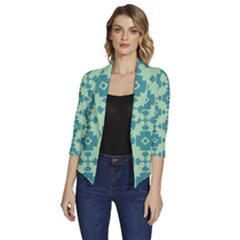 Pattern 3 Women s Draped Front 3/4 Sleeve Shawl Collar Jacket by GardenOfOphir