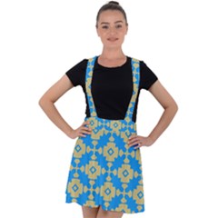 Pattern 7 Velvet Suspender Skater Skirt