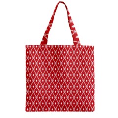 Pattern 10 Zipper Grocery Tote Bag by GardenOfOphir