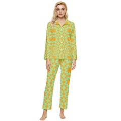 Pattern 21 Womens  Long Sleeve Velvet Pocket Pajamas Set by GardenOfOphir