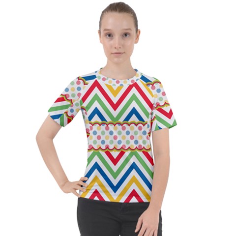 Pattern 34 Women s Sport Raglan Tee by GardenOfOphir