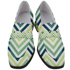 Pattern 37 Women s Chunky Heel Loafers by GardenOfOphir