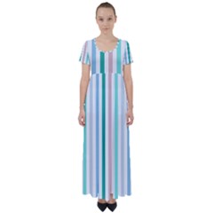 Pattern 43 High Waist Short Sleeve Maxi Dress by GardenOfOphir