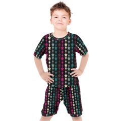 Pattern 48 Kids  Tee And Shorts Set by GardenOfOphir