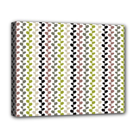 Pattern 51 Deluxe Canvas 20  X 16  (stretched) by GardenOfOphir