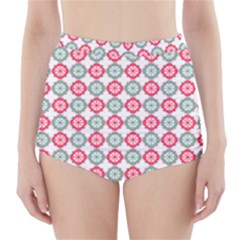 Elegant Pattern High-waisted Bikini Bottoms by GardenOfOphir