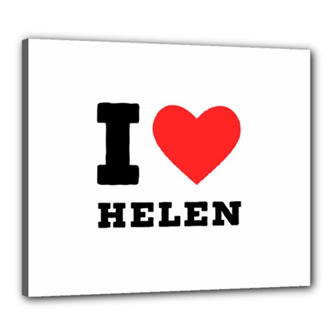 I Love Helen Canvas 24  X 20  (stretched) by ilovewhateva