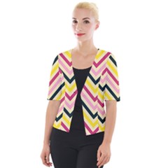 Chevron I Cropped Button Cardigan by GardenOfOphir