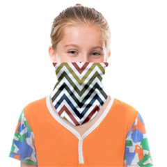 Chevron Ii Face Covering Bandana (kids) by GardenOfOphir