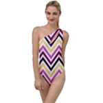 Pretty Chevron To One Side Swimsuit