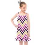 Pretty Chevron Kids  Overall Dress
