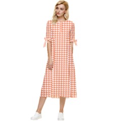 Pattern 95 Bow Sleeve Chiffon Midi Dress by GardenOfOphir