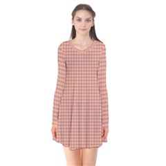 Pattern 101 Long Sleeve V-neck Flare Dress