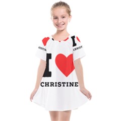 I Love Christine Kids  Smock Dress by ilovewhateva