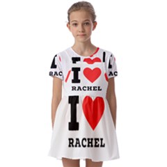 I Love Rachel Kids  Short Sleeve Pinafore Style Dress by ilovewhateva