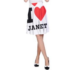 I Love Janet A-line Skirt by ilovewhateva