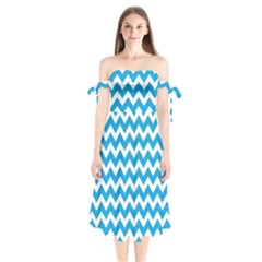 Pattern 119 Shoulder Tie Bardot Midi Dress by GardenOfOphir