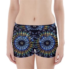 Mandala Floral Rose Window Strasbourg Cathedral France Boyleg Bikini Wrap Bottoms by Semog4