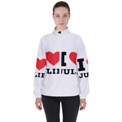 I Love Julie Women s High Neck Windbreaker by ilovewhateva