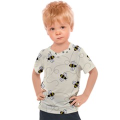 Insects Bees Digital Paper Kids  Sports Tee