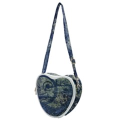 Elemental Beauty Abstract Print Heart Shoulder Bag