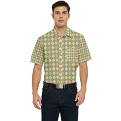 Pattern 253 Men s Short Sleeve Pocket Shirt  by GardenOfOphir