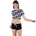 Pattern 322 Tie Back Short Sleeve Crop Tee View1