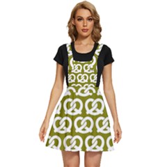 Olive Pretzel Illustrations Pattern Apron Dress by GardenOfOphir