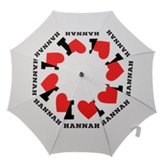 I Love Hannah Hook Handle Umbrellas (medium) by ilovewhateva