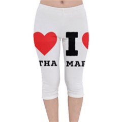 I Love Martha Velvet Capri Leggings  by ilovewhateva