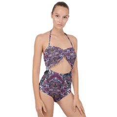 Blend Iv Scallop Top Cut Out Swimsuit