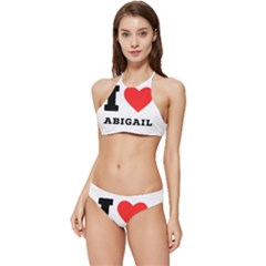 I Love Abigail  Banded Triangle Bikini Set by ilovewhateva