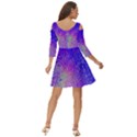 Psychedelic Retrovintage Colorful Shoulder Cut Out Zip Up Dress View4