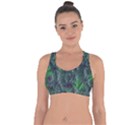 Fractal Floral Background Planetary Cross String Back Sports Bra View1