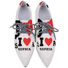 I Love Sophia Pointed Oxford Shoes by ilovewhateva