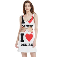 I Love Denise Velour Cutout Dress by ilovewhateva